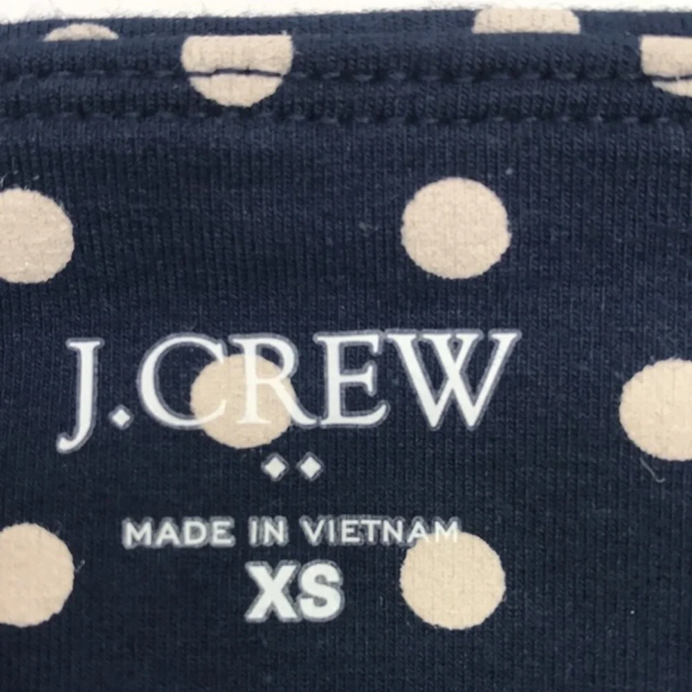 J. CREW Navy Blue & White Polka Dot women’s Leggings Sz XS